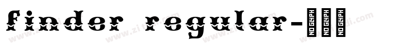 finder regular字体转换